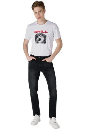 Colins Stretch-Jeans Lockere, Gerade Geschnittene Schwarze Herren Jeans Hose - Verkäufer: MegaMerchant