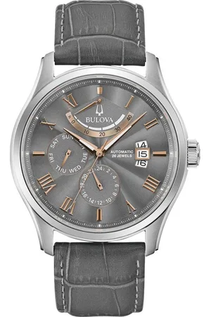 BULOVA Automatikuhr Wilton 96C143, Armbanduhr, Herrenuhr, Lederarmband, Saphirglas