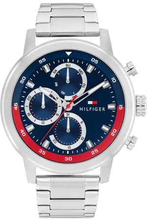 Tommy Hilfiger Multifunktionsuhr Rocky 1792179, Quarzuhr, Armbanduhr, Herrenuhr, Edelstahlarmband, analog