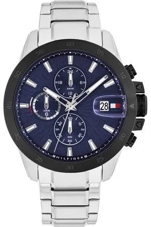 Tommy Hilfiger Multifunktionsuhr Jameson 1792198, Quarzuhr, Armbanduhr, Herrenuhr, Edelstahlarmband, analog, Tag