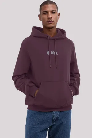 F4NT4STIC Kapuzenpullover SMILEY white Bestickt Premium Qualität