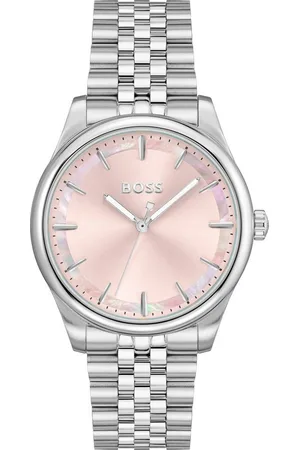 HUGO BOSS Quarzuhr GRACEFUL 1502776, Armbanduhr, Damenuhr, Edelstahlarmband, analog