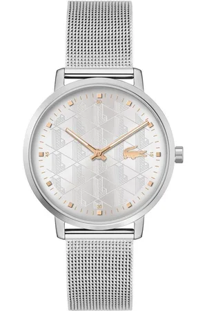 Lacoste Quarzuhr CROCORIGIN 2001285, Armbanduhr, Damenuhr, Mineralglas, analog, Edelstahlarmband