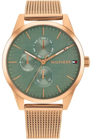 Tommy Hilfiger Multifunktionsuhr Camille 1782770, Quarzuhr, Armbanduhr, Damenuhr, Edelstahlarmband, analog