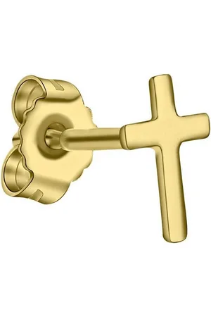 Firetti Single-Ohrstecker Schmuck Geschenk Gold 333 Ohrschmuck einzeln Kreuz
