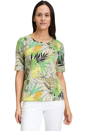 Betty Barclay Kurzarmshirt Basic Shirt mit Blumenprint (1-tlg) Druck