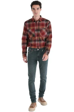 Colins Stretch-Jeans 044 Karl Straight Fit, niedrige Taille, gerades Bein, grüne Herrenhose - Verkäufer: MegaMerchant