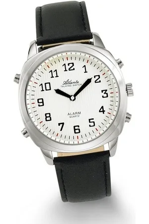 Atlanta Quarzuhr 8908/19 silber sprechende Armbanduhr - Verkäufer: Selva Technik GmbH