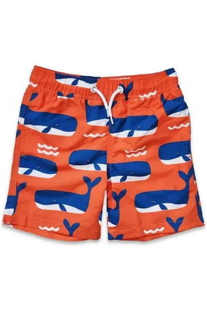 Toby Tiger Badeshorts Schwimmshorts mit Wal und Wellen Print - Verkäufer: GmbH