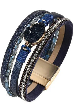 Karma Lederarmband Damenarmband Wickelarmband Damen Magnetverschluss (Geschenk für Sie, Accessoires), Damenarmband Armschmuck Armbandset - Verkäufer: Sanixa