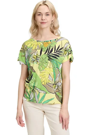 Betty Barclay Kurzarmshirt Casual-Shirt mit Raffung (1-tlg) Druck
