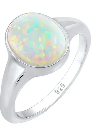 Elli Fingerring Damen-Damenring 925er Silber 1 Opal, Opal, synthetisch - Verkäufer: CHRIST Juweliere und Uhrmacher seit 1863 GmbH