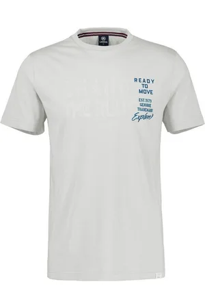 Lerros T-Shirt Unifarbenes T-Shirt mit Print