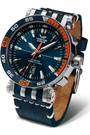 Vostok Automatikuhr NH35A-575A279, Energia Rocket Edelstahl, Herrenuhr, Armbänder aus Leder und Silikon - Verkäufer: Kaladia