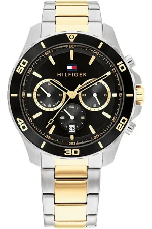 Tommy Hilfiger Multifunktionsuhr 1792095, Quarzuhr, Armbanduhr, Herrenuhr, Datum, Edelstahlarmband