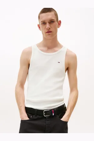 Tommy Hilfiger Tanktop TJM XSLIM 3 PACK FLAG TANK EXT Mit tiefem Rundhalsausschnitt