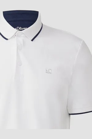 QS by s.Oliver Kurzarmshirt Sportives Piqué-Poloshirt mit Kontrast-Details - Verkäufer: