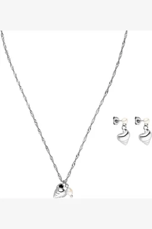 Purelei Ohrring und Ketten Set Schmuck Geschenk Edelstahl Mahina Club Seashore, 2404-MC-Seashore (Set, 3-tlg), mit Süßwasserzuchtperle
