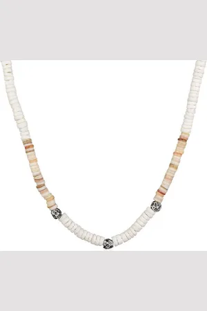 Haze & Glory Silberkette Puka Muschel Halskette mit Beads 925 Silber, Kugel - Verkäufer: JULIE & GRACE GmbH