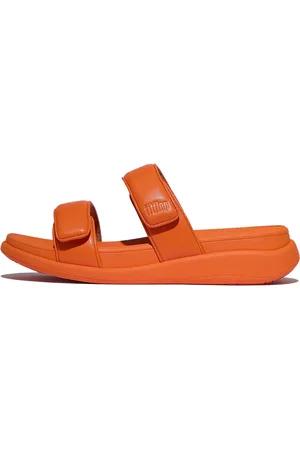 FitFlop F-MODE GO Pantolette, Plateausandale mit dämpfender MICROWOBBLEBOARD Technologie