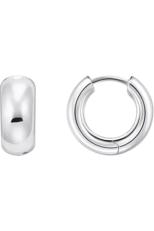 Thomas Sabo Paar Creolen Schmuck Silber 925 Ohrringe Mini-Chunky-Form, CR741-001, CR741-413