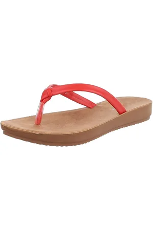 Ital-Design Bequeme Flip-Flops mit goldenen Details für den Sommer Zehentrenner (89372773) Keilabsatz/Wedge Zehentrenner in - Verkäufer: