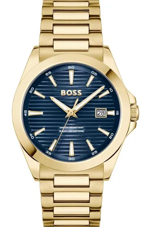 HUGO BOSS Quarzuhr STRIKE 1514172, Armbanduhr, Damenuhr, Herrenuhr, Edelstahlarmband, analog, Tag