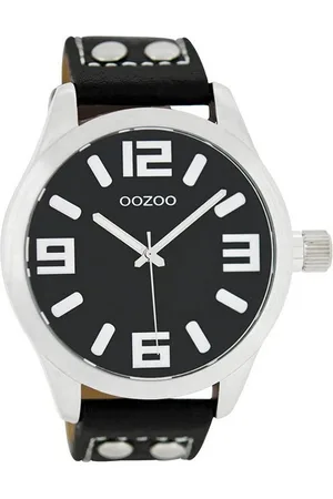 Oozoo Quarzuhr Damen Armbanduhr Timepieces C1054, (Analoguhr), Damenuhr rund, extra groß (ca. 46mm) Lederarmband, Fashion-Style - Verkäufer: Fit4Style Silberschmuck - IMPPAC