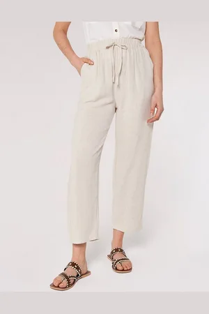 Apricot Palazzohose Palazzo Hose, (1-tlg., Gummzug) aus Leinen - Verkäufer: