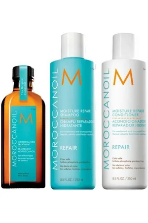 Moroccanoil Haarpflege-Set Repair Trio, Set, 3-tlg., Shampoo + Conditioner + Behandlung, reparierend - Verkäufer: matuschka-shop gmbh