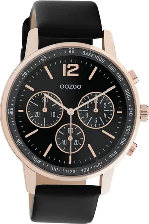 Oozoo Quarzuhr Damen Armbanduhr Analog, (Analoguhr), Damenuhr rund, groß (ca. 42mm) Lederarmband, Casual-Style - Verkäufer: Fit4Style Silberschmuck - IMPPAC