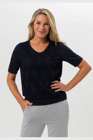 Frank Walder Kurzarmshirt mit elastischer Lochspitze - Verkäufer: Held Fashion Retail