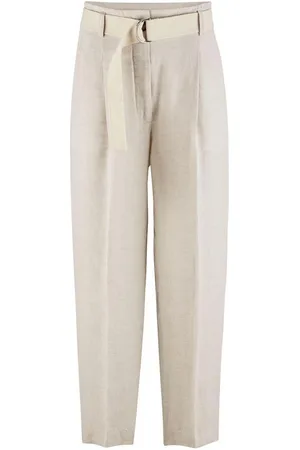 hessnatur Stoffhose High Waist aus reinem Bio-Leinen (1-tlg) - Verkäufer: