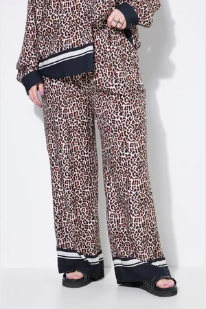 STUDIO UNTOLD Schlupfhose Hose Wide Legs Leo Saum-Bordüre - Verkäufer: Popken Fashion Group