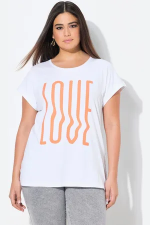 Ulla Popken T-Shirt T-Shirt oversized LOVE Halbarm - Verkäufer: Popken Fashion Group
