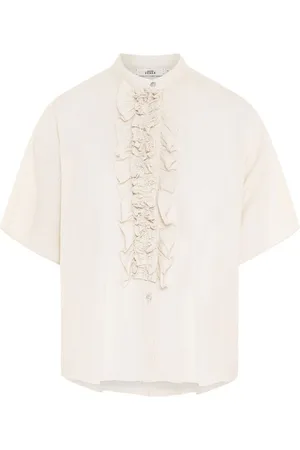 0039 Italy Kurzarmbluse Bluse DAISY aus Leinen - Verkäufer: HENNE