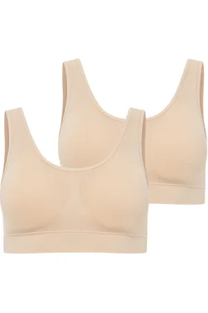 Jockey Bralette SEAMFREE STRETCH (2er Pack) Rundhals, breite Träger, ohne Seitennähte