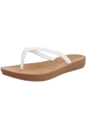 Ital-Design Bequeme Flip-Flops mit goldenen Details für den Sommer Zehentrenner (89372769) Keilabsatz/Wedge Zehentrenner in - Verkäufer: