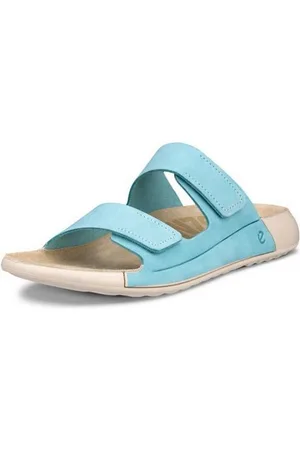 Ecco COZMO W Pantolette, Sommerschuh, Schlappen mit zwei Klettverschlussriemen