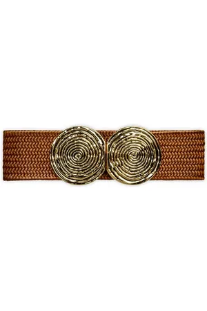 CASPAR Taillengürtel GU325 für Damen elastisch mit goldfarbener Doppelschnalle - Verkäufer: & SIKORA