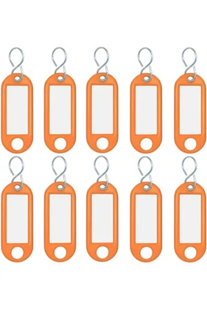 WeDoWood Schlüsselanhänger Schlüsselanhänger mit S-Haken orange VE=10 Stück - Verkäufer: McBuero