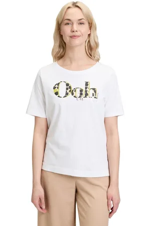Betty Barclay Kurzarmshirt Basic Shirt mit Placement (1-tlg) Placement