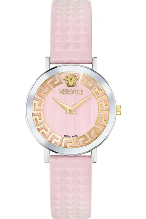VERSACE Quarzuhr DAEDALUS VE9A00124, Armbanduhr, Damenuhr, Swiss Made, Lederarmband, analog, Saphirglas