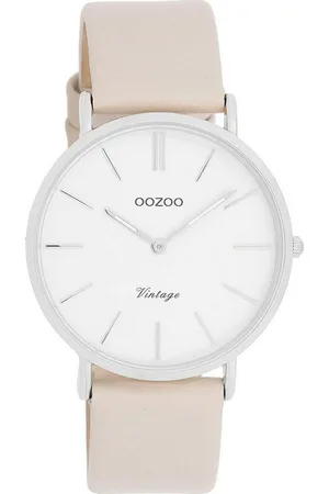 Oozoo Quarzuhr C20390, Armbanduhr, Damenuhr, Lederarmband, analog