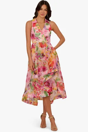 Adrianna Papell Abendkleid Printed High-Low Dress Abend, Cocktail, Formell, Hochzeit, Anlass - Verkäufer: GoJungo GmbH