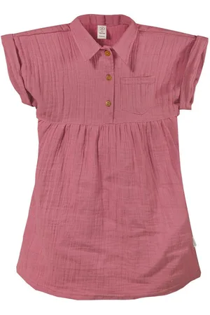 maximo Sommerkleid GOTS MINI GIRL-Kleid, Kragen Musselinstoff, Knopfleiste (1-tlg) - Verkäufer: Strickmoden Bruno Barthel - & CAPO