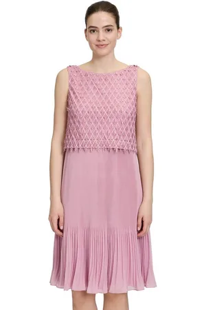 Vera Mont Cocktailkleid Cocktailkleid mit Plissee Fransen