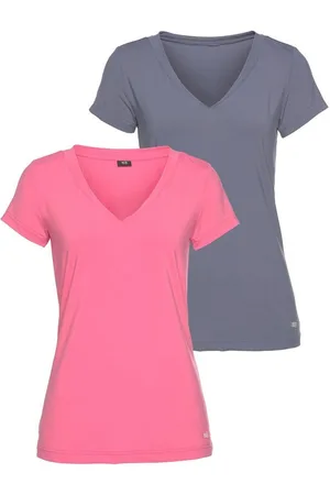 H.I.S Funktionsshirt Activewear (2er-Pack) sportlicher Stil, V-Ausschnitt, für dynamische Aktivitäten