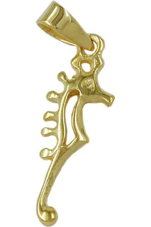 GALLAY Kettenanhänger Anhänger 22x7mm Seepferdchen glänzend 9Kt GOLD (1-tlg) - Verkäufer: Cats Collection