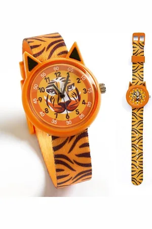 Djeco Quarzuhr Elegante Quarzuhr mit schönem Motiven zum Uhr-Lesen-Lernen - Verkäufer: Schenken & Spielen